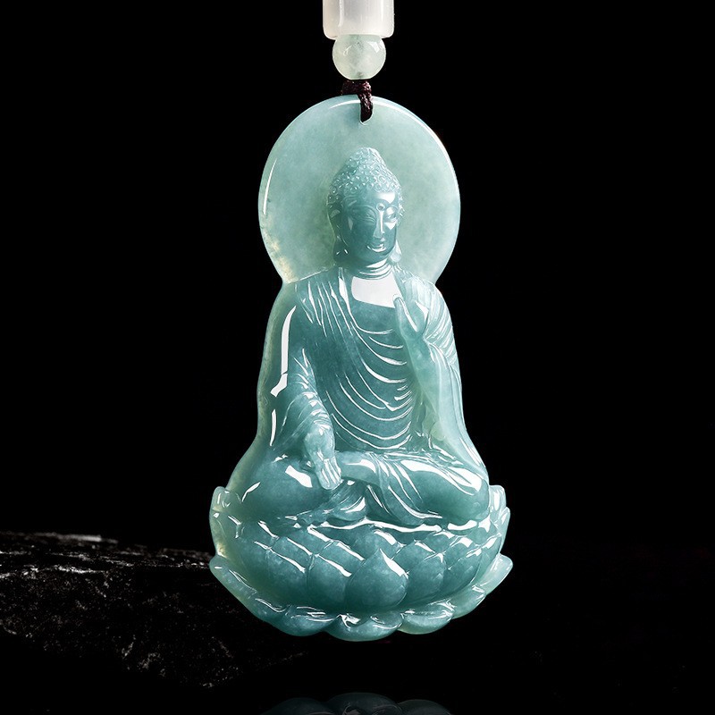 Jewelry & Watches Sp Z Oo Opinie - Natural Burmese Jadeite Buddha Pendant Necklace