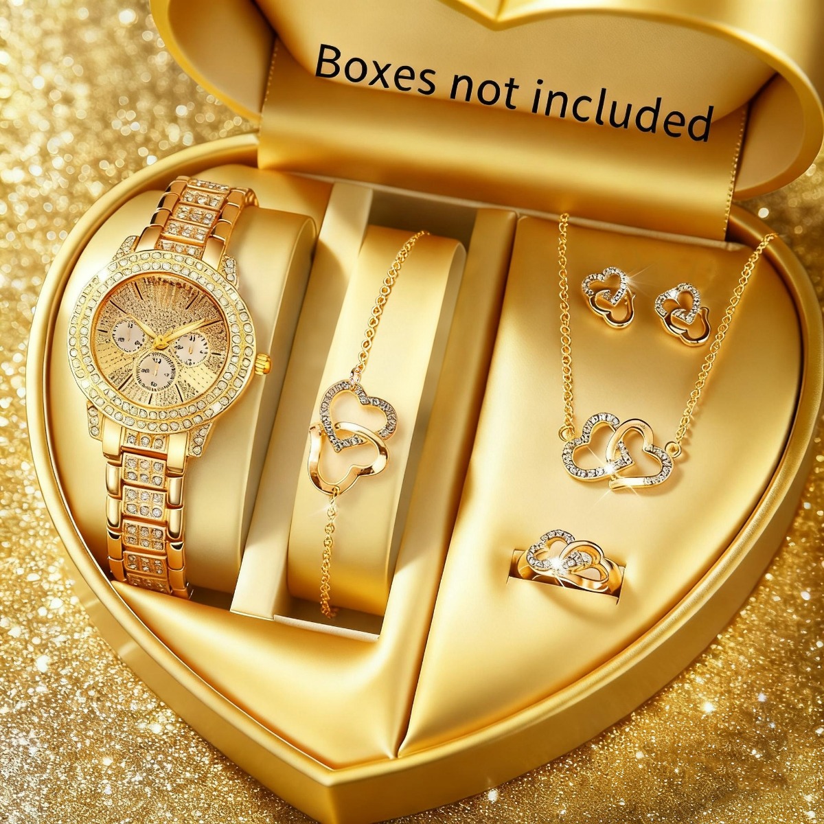 Jewelry Watches For Kids - 6PCS Luxury Rhinestone Women Watch Jewelry