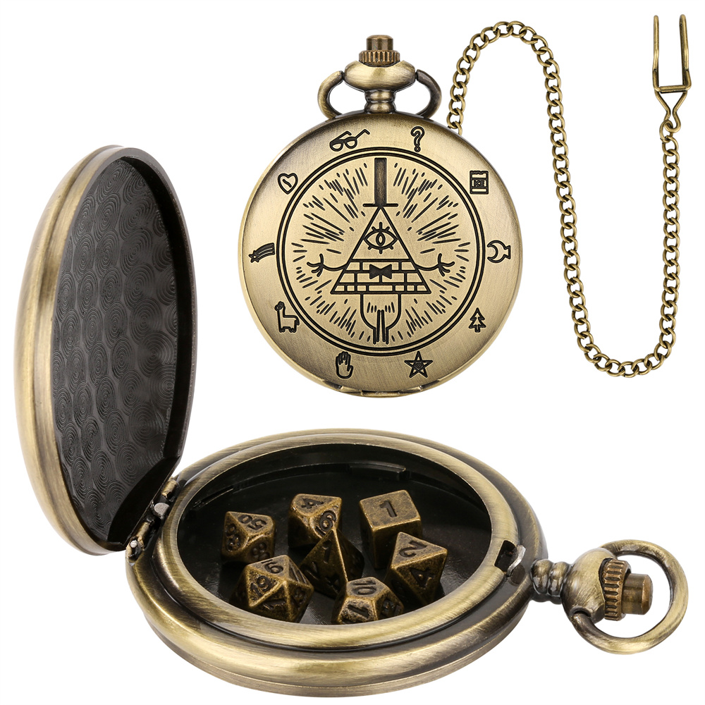 Vintage Pocket Watch - Vintage Bronze/Grey Black Pocket Watch Case