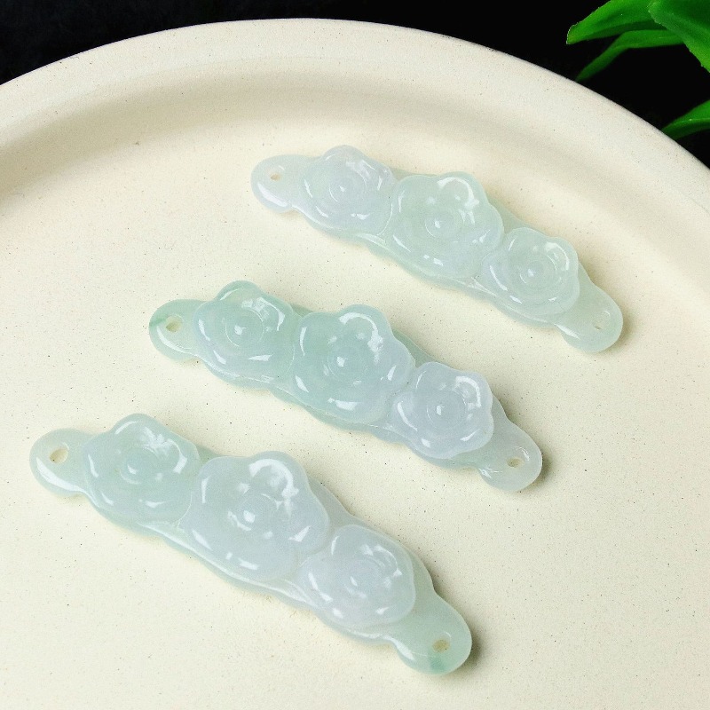 Luxury Gifts Jewelry & Watches Namfleg Mostar - 1pc Natural Jadeite Emerald Flower Hand
