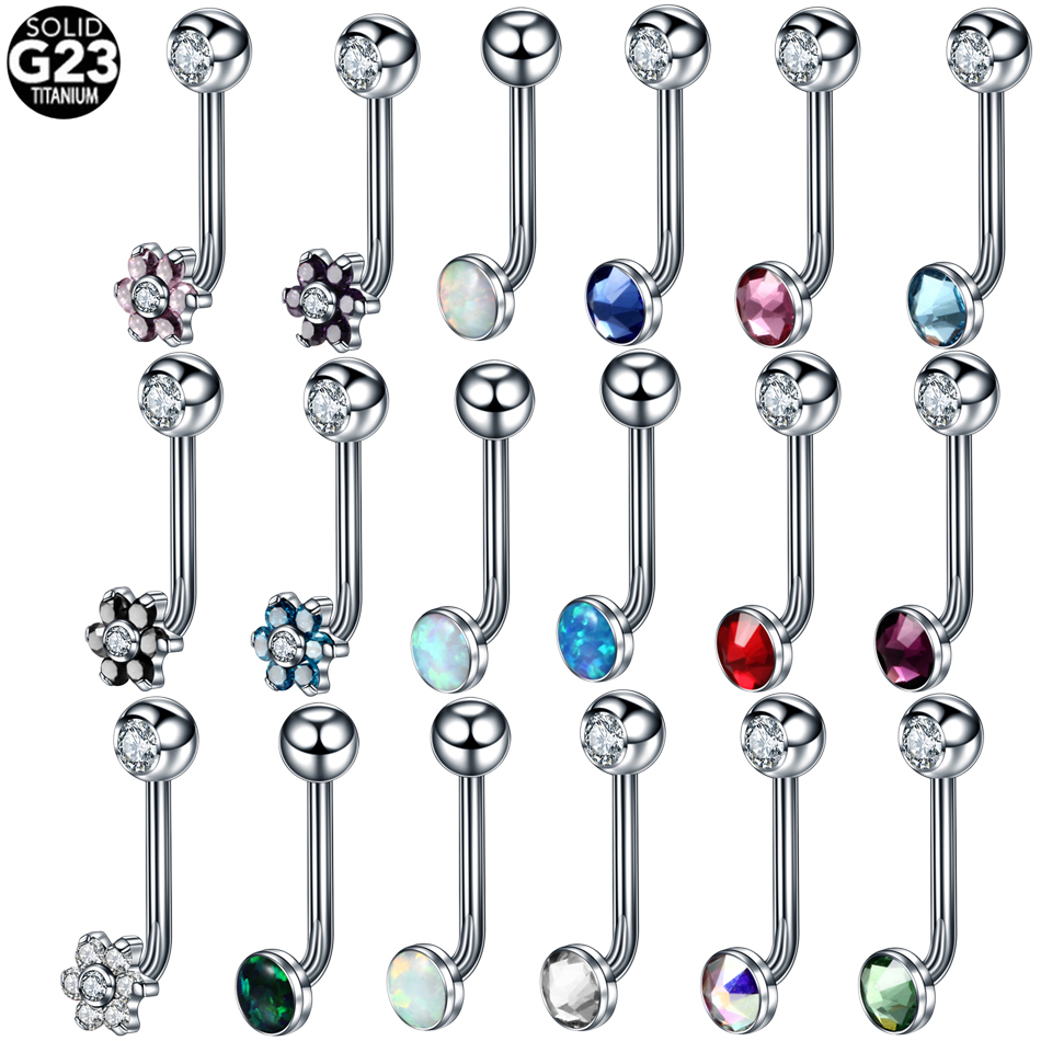 Christina Jewelry & Watches Marguerite Ørestik Forgyldt Sølv - 1PC ASTM F136 Titanium Christina Piercings