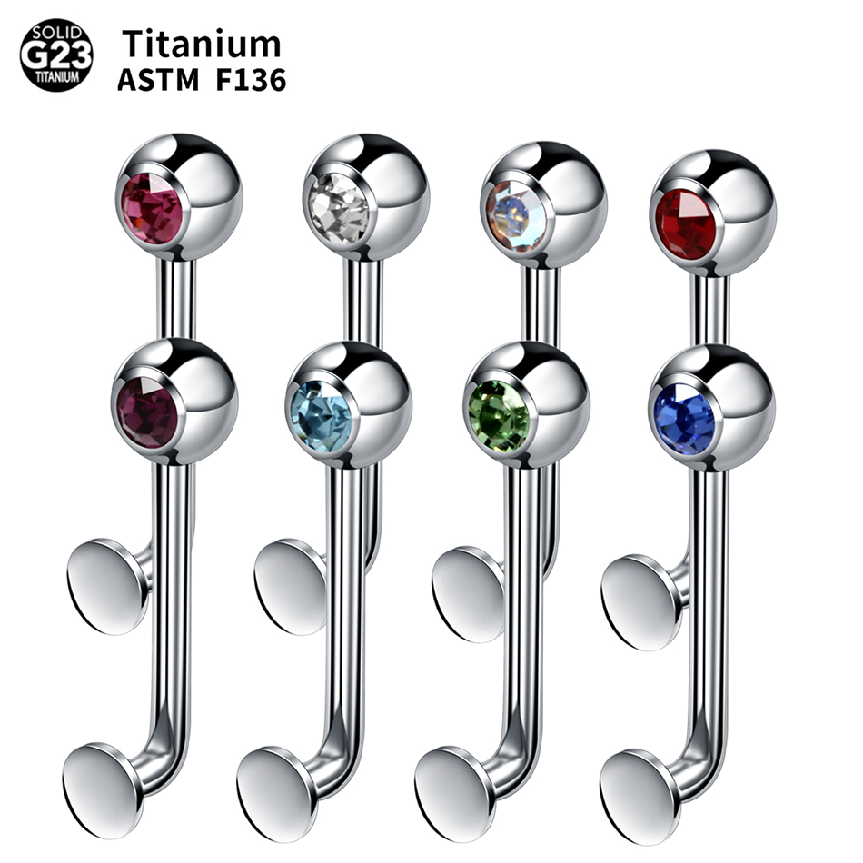 Christina Jewelry & Watches Marguerite Ørestik Forgyldt Sølv - 1PC Belly Button Rings Piercings Titanium
