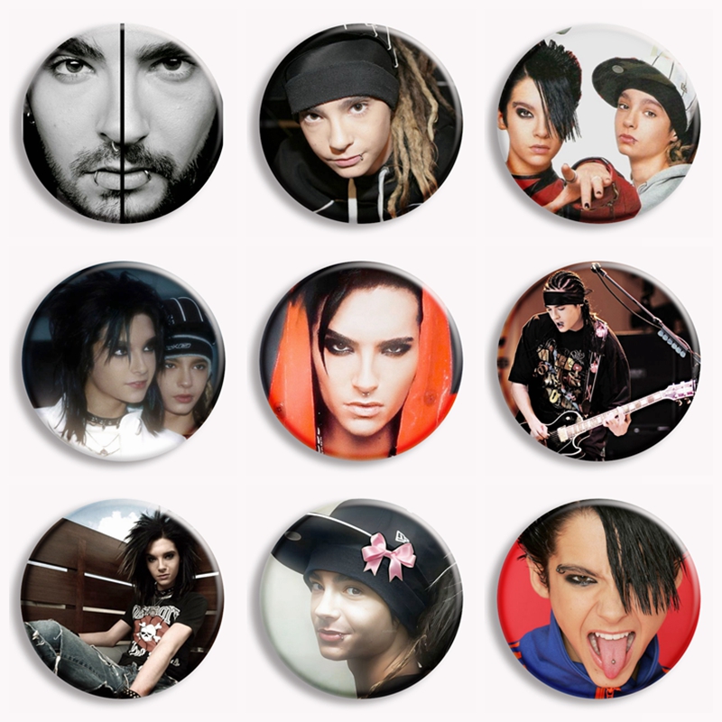 Vintage Brooch Pin - Rock Band Tokio Hotel Kaulitz Vintage