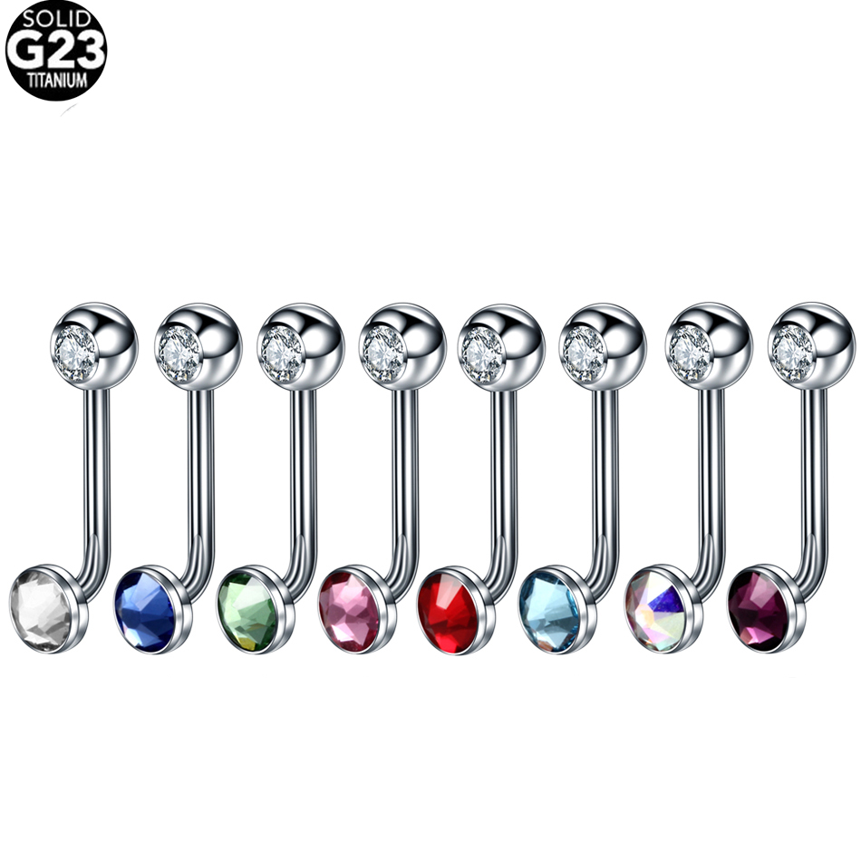 Christina Jewelry & Watches Marguerite Ørestik Forgyldt Sølv - 1PC G23 Titanium Crystal Christina Vertical