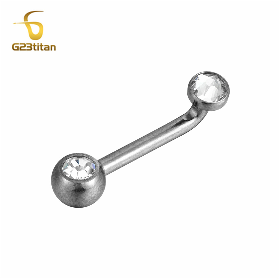 Christina Jewelry & Watches Marguerite Ørestik Forgyldt Sølv - 1PC Titanium Pussy Piercing Christina Vertical