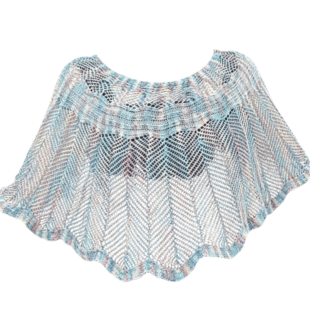 Vintage Brooch Pin - Pullover Style Crochet Shawl Pearl Brooch