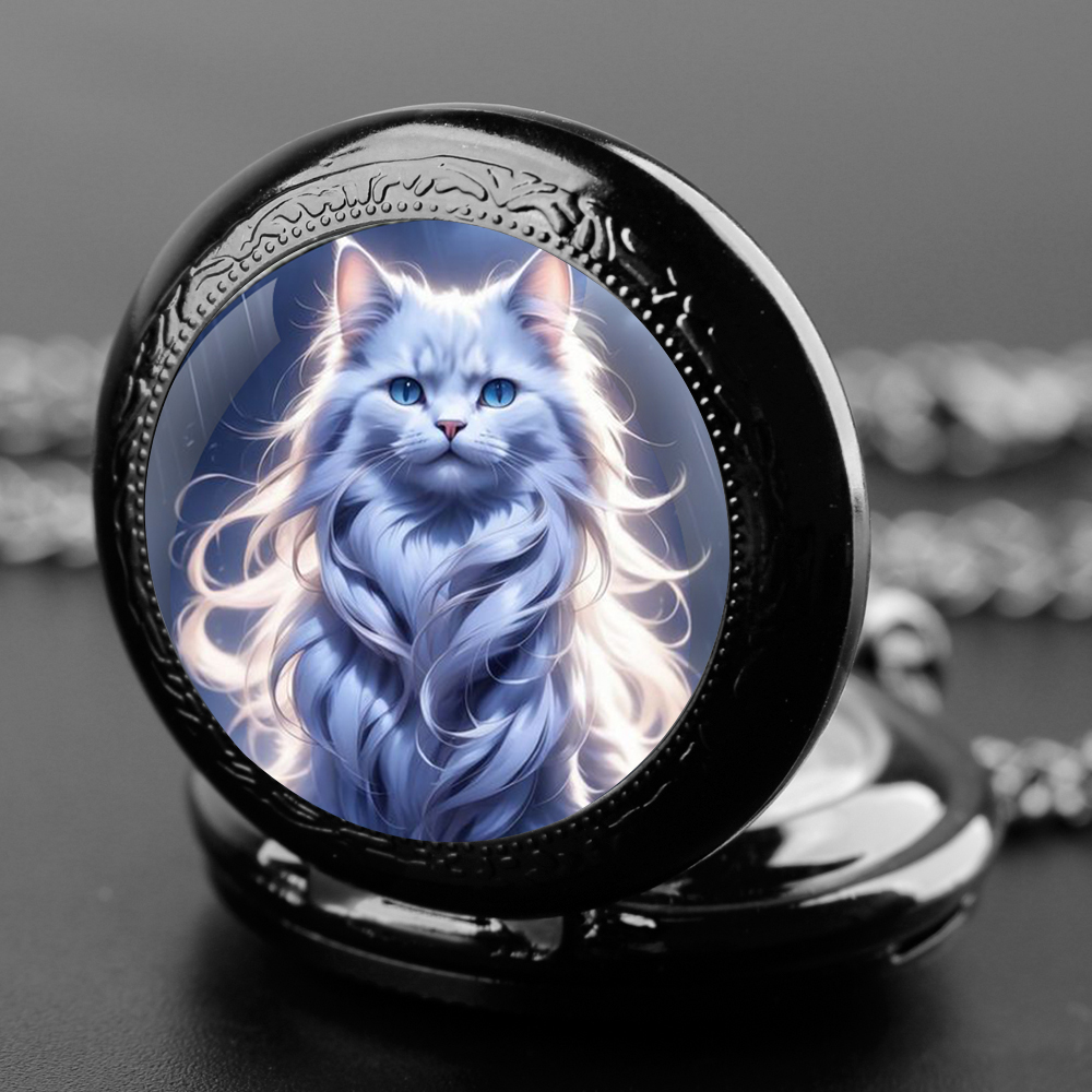 Jewelry Watches For Kids - Cute kawaii Cats Graphic Glass Dome
