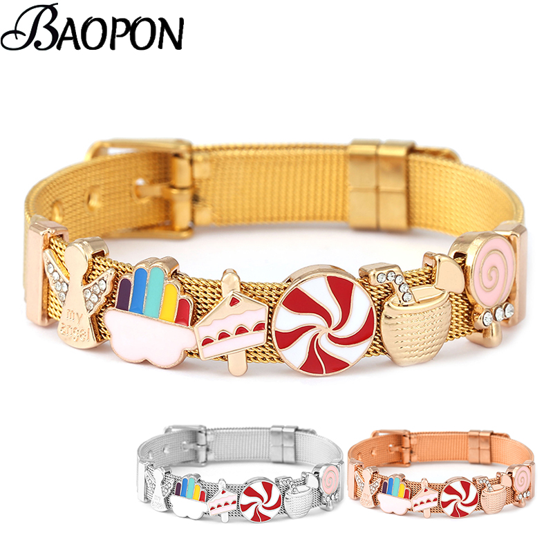 Jewelry Watches For Kids - Gold Color Stainless Steel Strap Mesh