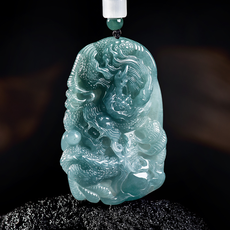 Natural Burmese Jadeite Dragon - Jewelry & Watches Sp Z Oo Opinie 评论和价格