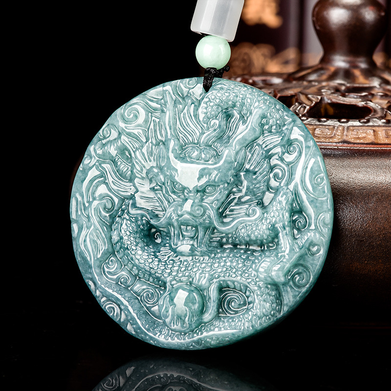 Burmese Jadeite Dragon Pendant - Jewelry & Watches Sp Z Oo Opinie 评论和价格