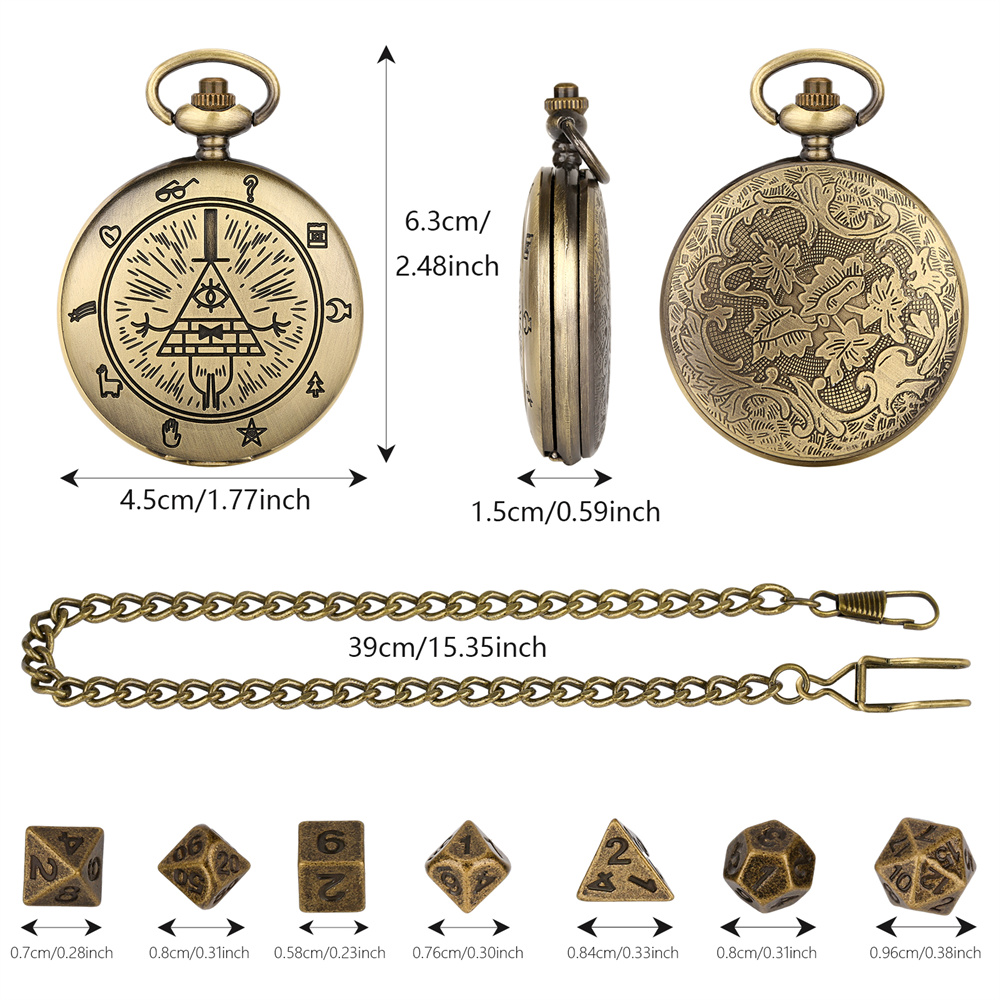 Vintage Bronze/Grey Black Pock - Vintage Pocket Watch 评论和价格