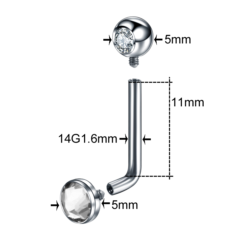 1PC G23 Titanium Opal Crystal  - Christina Jewelry & Watches Marguerite Ørestik Forgyldt Sølv 评论和价格