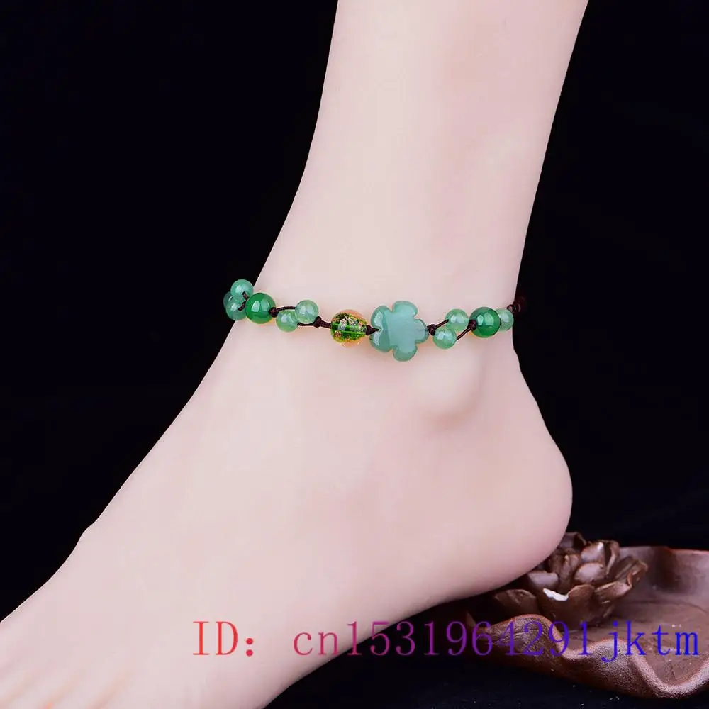 Jade Flower Anklets for Women  - Luxury Gifts Jewelry & Watches Namfleg Mostar 评论和价格