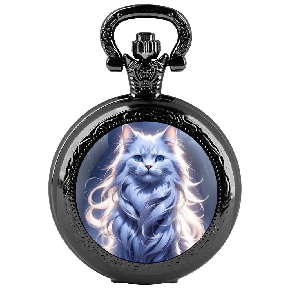 Cute Cartoon Cat Design Quartz - Jewelry Watches For Kids 评论和价格