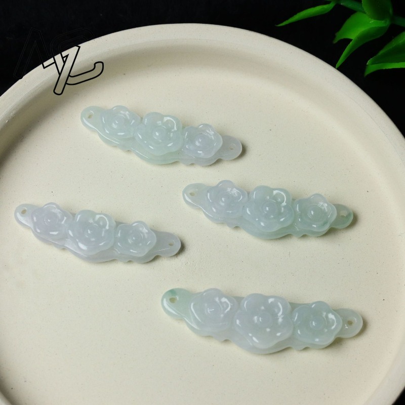 1pc Natural Jadeite Emerald Fl - Luxury Gifts Jewelry & Watches Namfleg Mostar 评论和价格