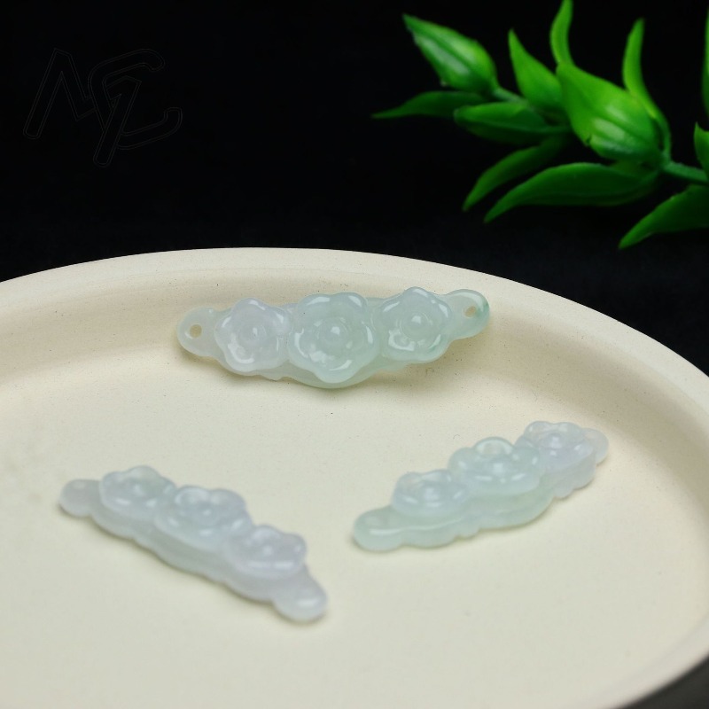 1pc Natural Jadeite Emerald Fl - Luxury Gifts Jewelry & Watches Namfleg Mostar 评论和价格
