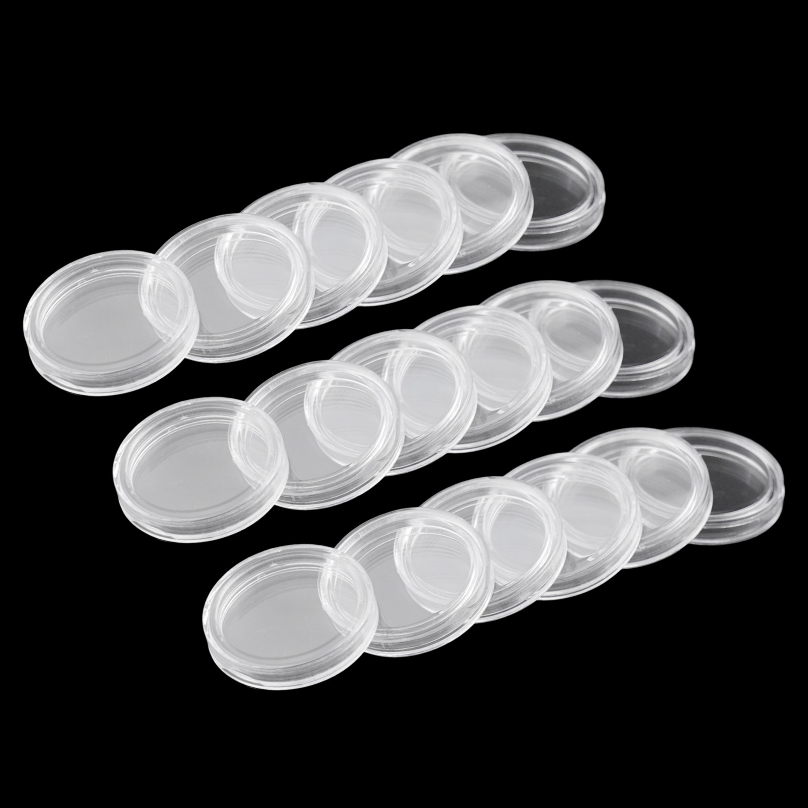 100 Pieces 23mm Clear Round Pl - Collectors Coins Jewelry & Watches Of Smithtown Photos 评论和价格