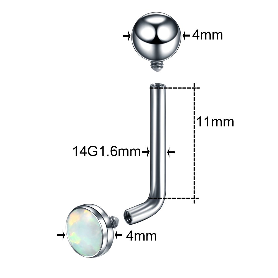 1PC ASTM F136 Titanium Christi - Christina Jewelry & Watches Marguerite Ørestik Forgyldt Sølv 评论和价格