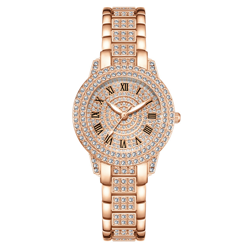 Diamond Roman Pattern Women Qu - Jewelry Watches For Kids 评论和价格