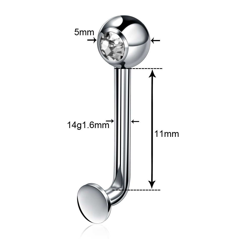 1PC Belly Button Rings Piercin - Christina Jewelry & Watches Marguerite Ørestik Forgyldt Sølv 评论和价格
