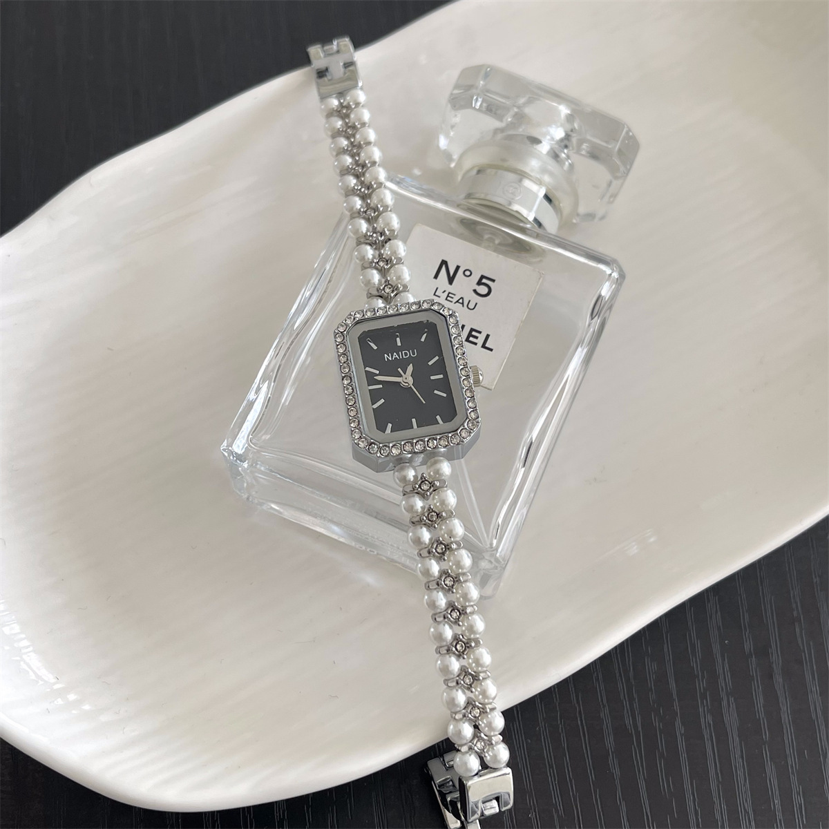 Pearl Strap Diamond Women Watc - Jewelry Watches For Kids 评论和价格
