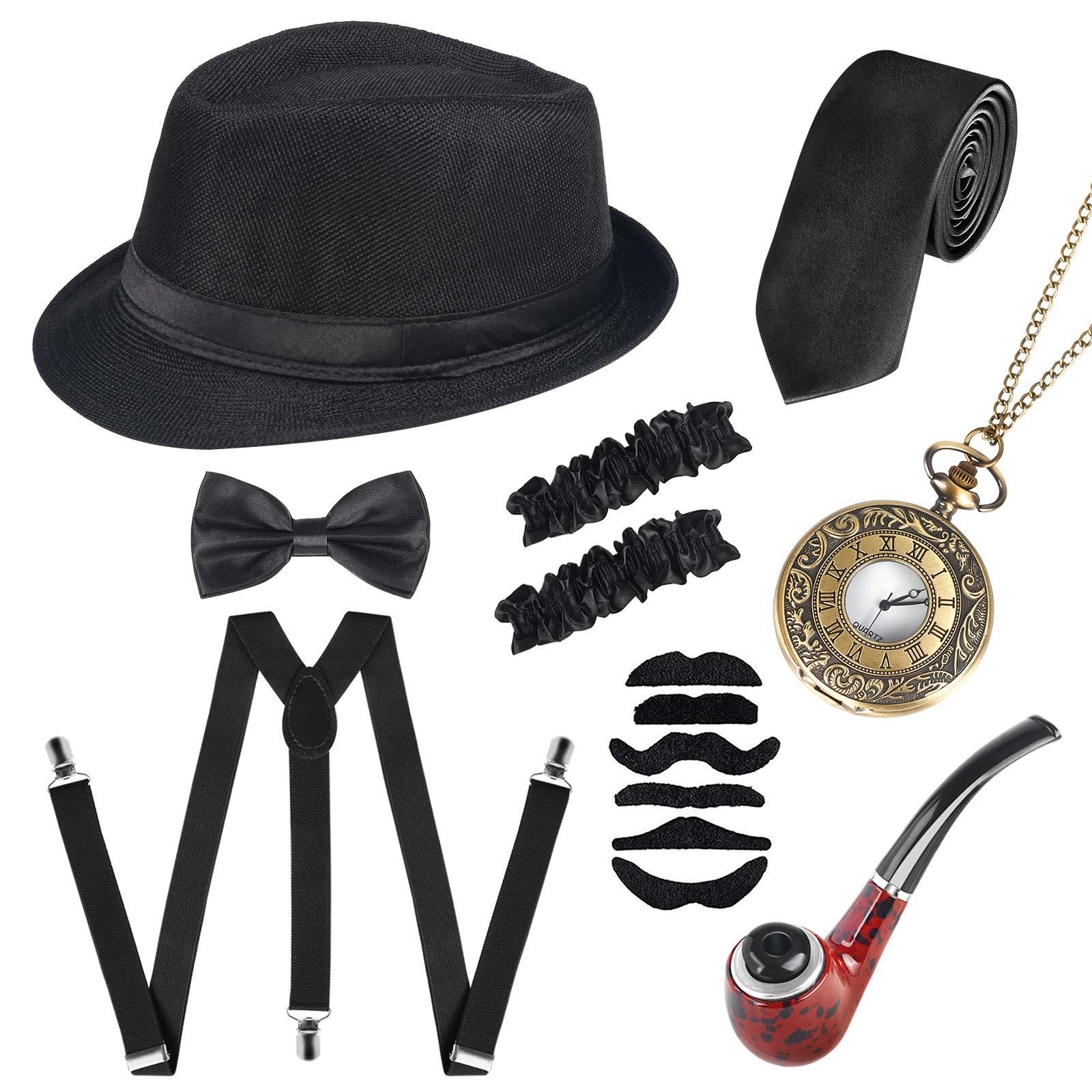 1920s Men's Ball Party Top Hat - Vintage Pocket Watch 评论和价格