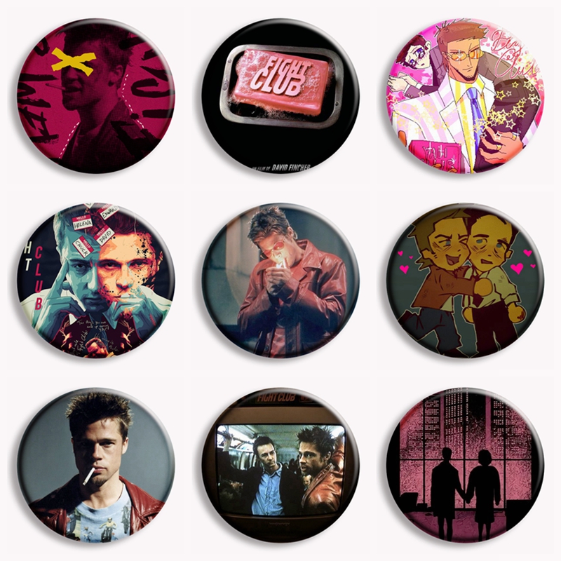 Retro Classic Movie Fight Club - Vintage Brooch Pin 评论和价格
