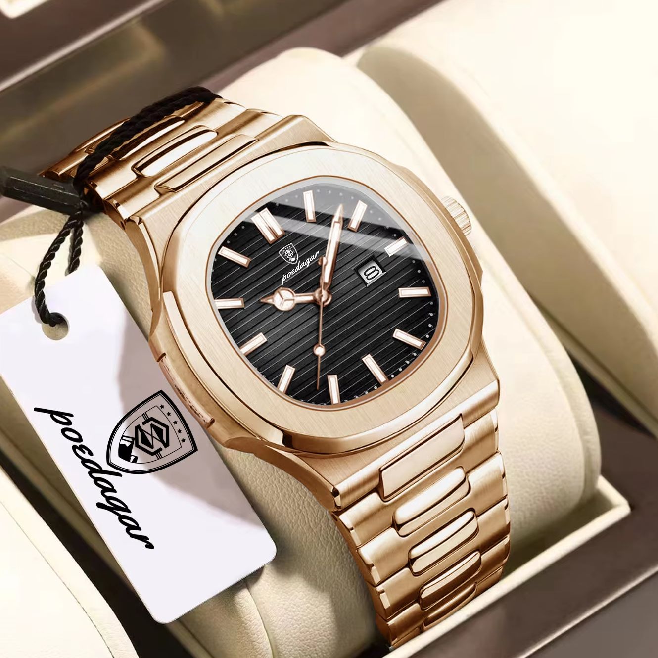 POEDAGAR Luxury Business Men C - Rg Watches & Jewelry Gmbh 评论和价格