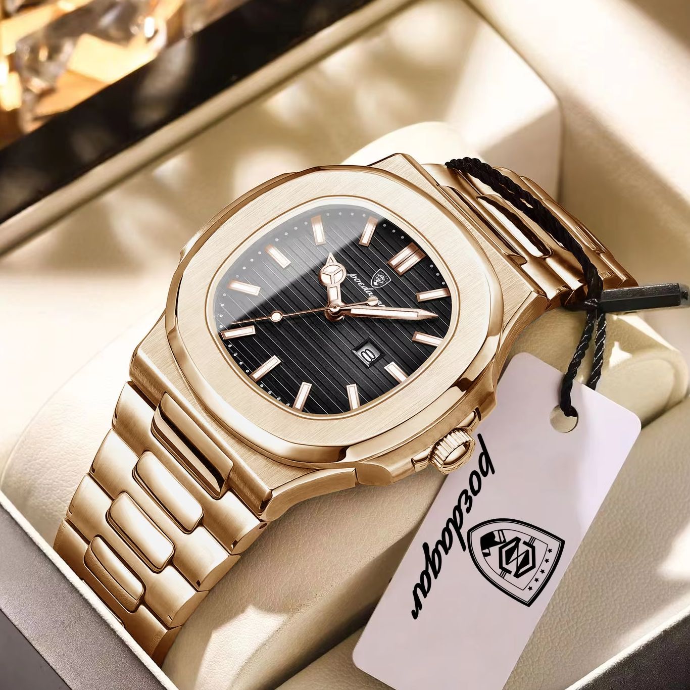POEDAGAR Luxury Business Men C - Rg Watches & Jewelry Gmbh 评论和价格