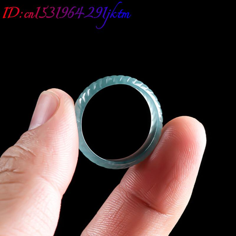 Blue Real Burmese Jadeite Ring - Jewelry & Watches Sp Z Oo Opinie 评论和价格