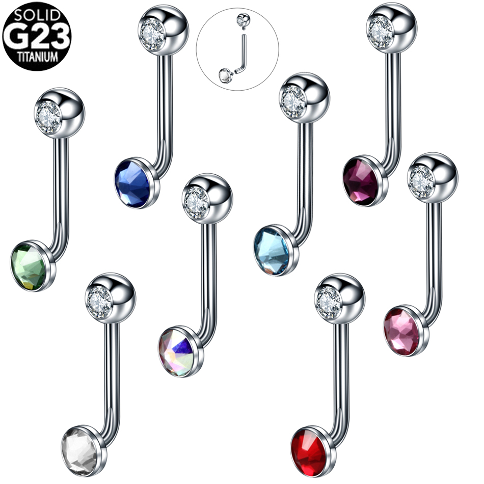 1PC G23 Titanium Crystal Chris - Christina Jewelry & Watches Marguerite Ørestik Forgyldt Sølv 评论和价格