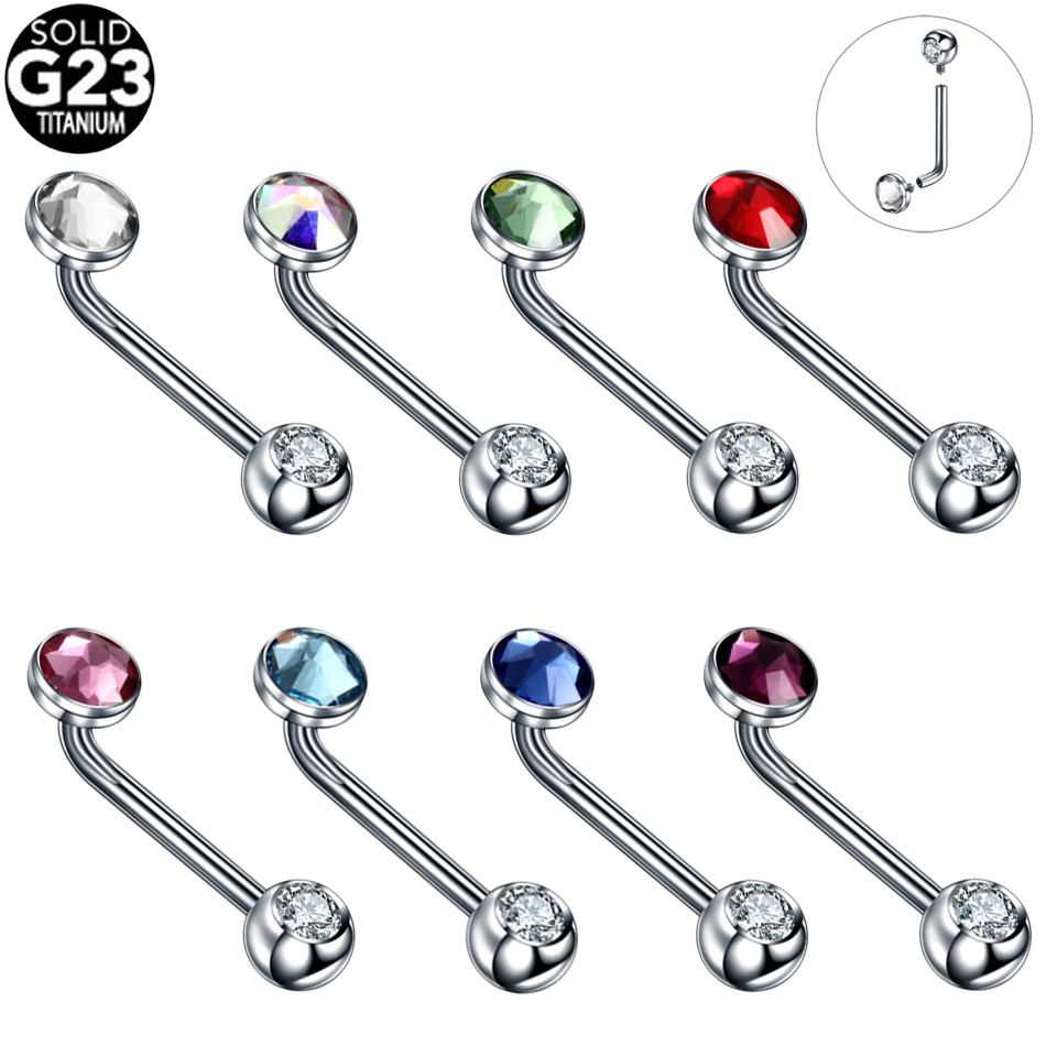 1PC G23 Titanium Crystal Chris - Christina Jewelry & Watches Marguerite Ørestik Forgyldt Sølv 评论和价格
