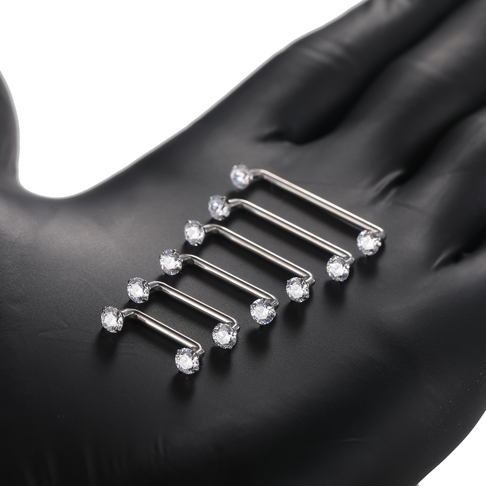 1PC Titanium Surface Piercing  - Christina Jewelry & Watches Marguerite Ørestik Forgyldt Sølv 评论和价格