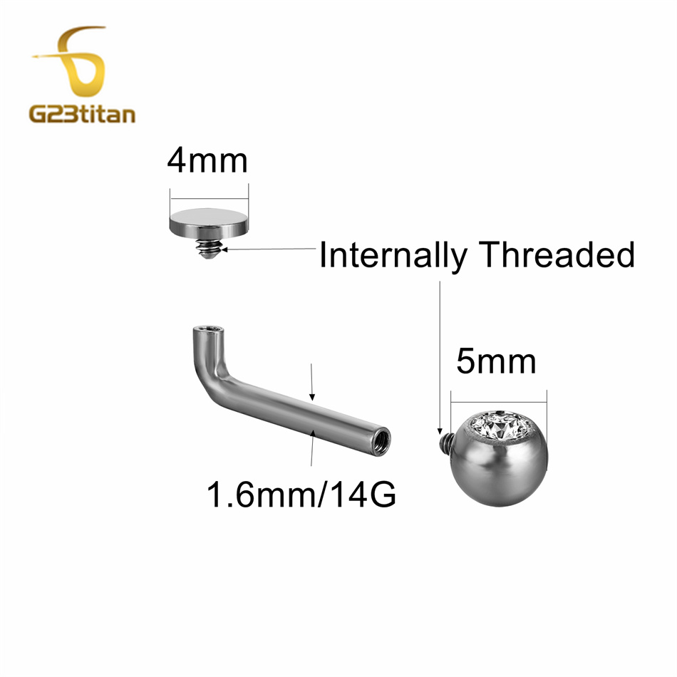 1PC Titanium Pussy Piercing Ch - Christina Jewelry & Watches Marguerite Ørestik Forgyldt Sølv 评论和价格