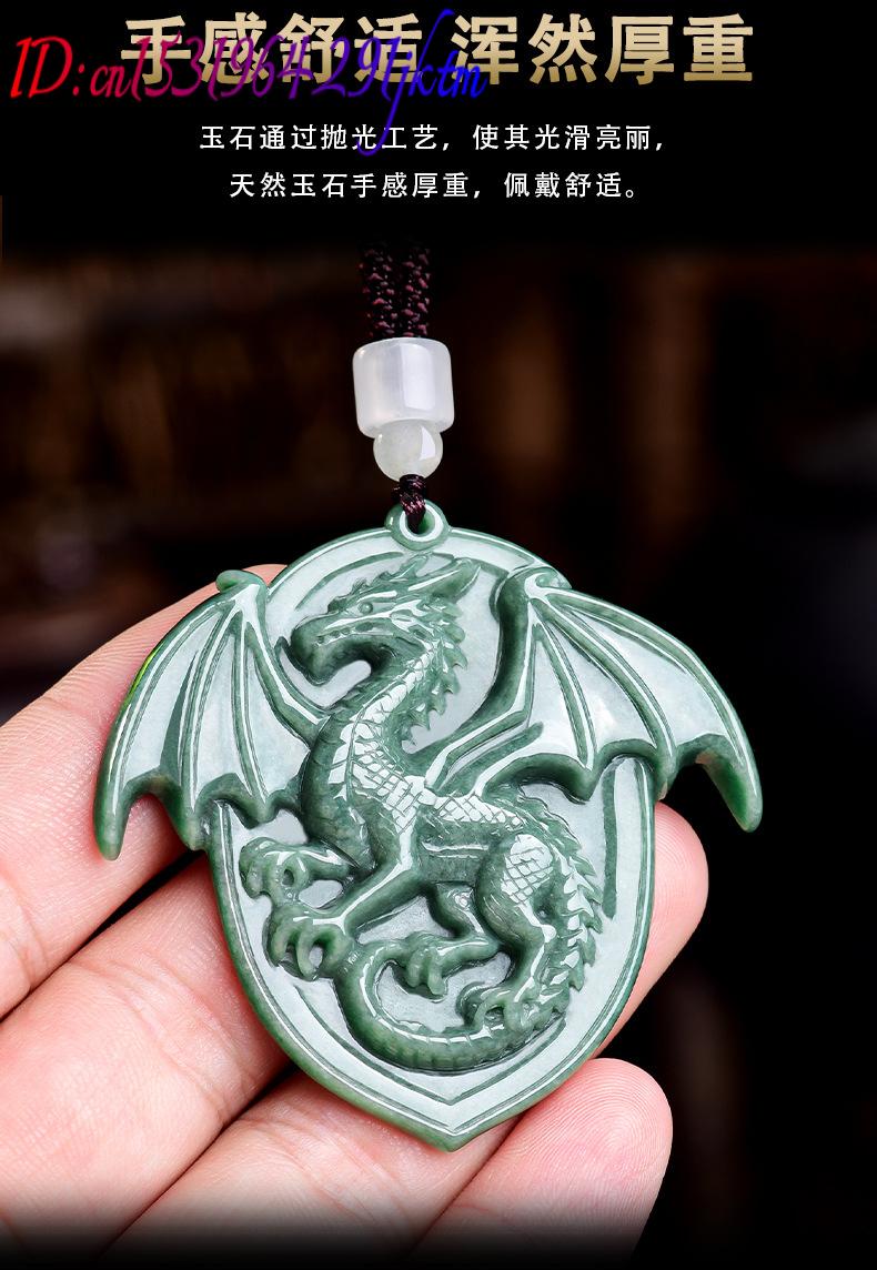 Natural Burmese Jadeite Dragon - Jewelry & Watches Sp Z Oo Opinie 评论和价格