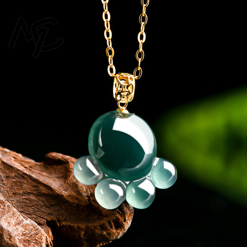 Natural Real Emerald Blue Wate - Jewelry & Watches Sp Z Oo Opinie 评论和价格