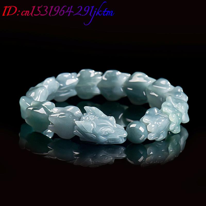 Blue Burmese Jadeite Dragon Br - Jewelry & Watches Sp Z Oo Opinie 评论和价格