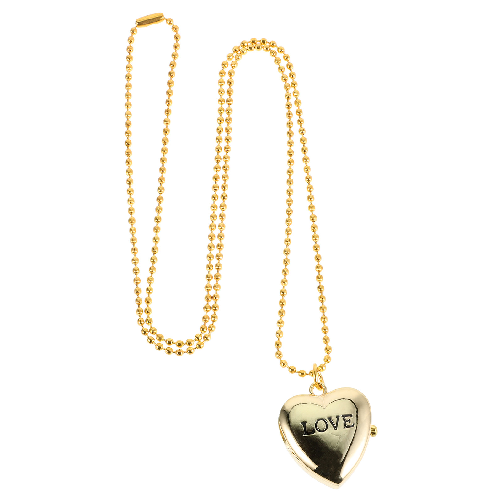 Gold Heart Pocket Watch Locket - Jewelry Watches For Kids 评论和价格