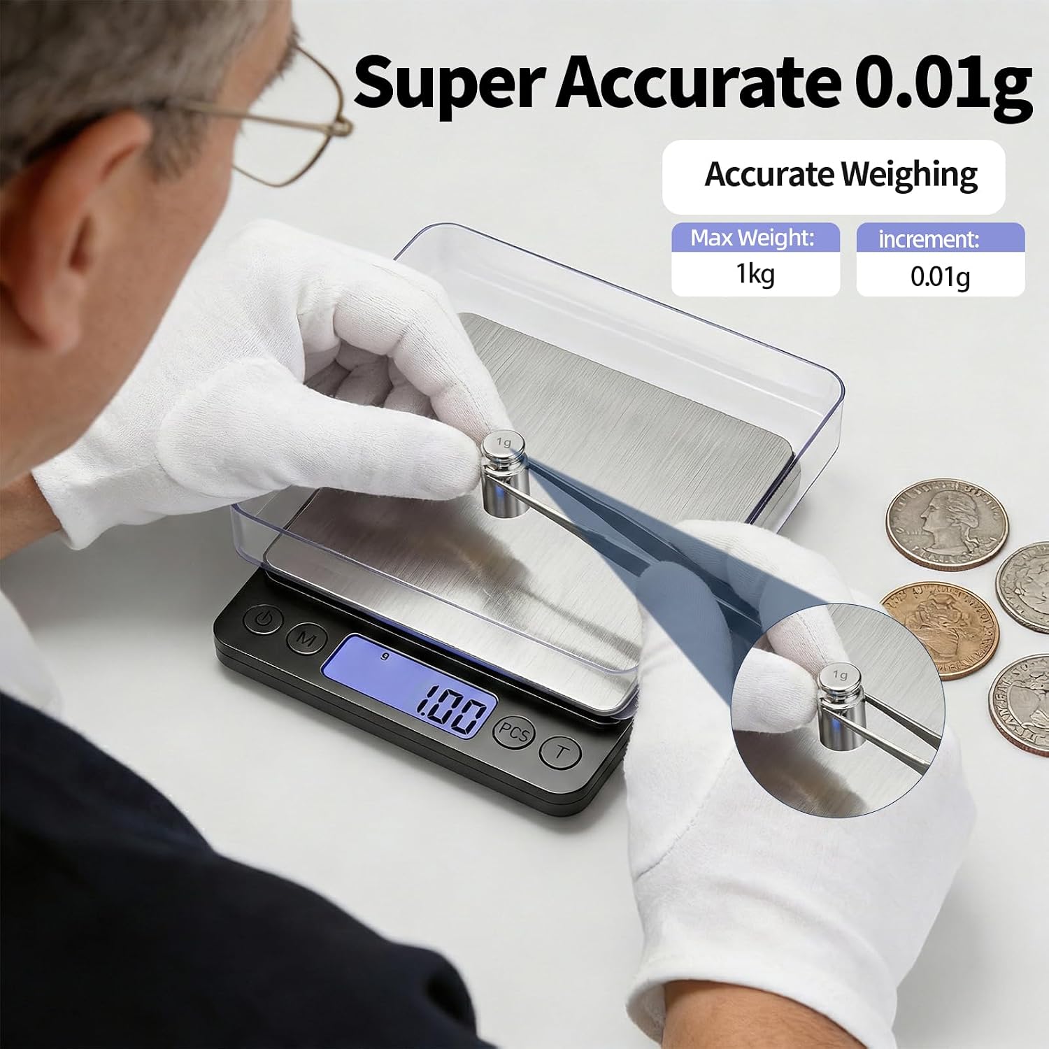 Coin Scale 1kg/0.01g High Accu - Collectors Coins Jewelry & Watches Of Smithtown Photos 评论和价格