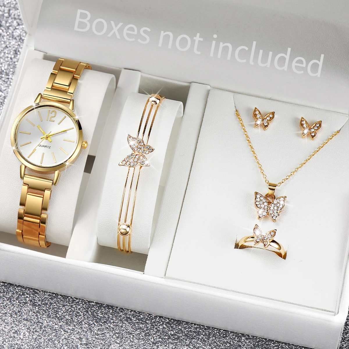 6PCS/Set Fashion Women Watches - Jewelry Watches For Kids 评论和价格